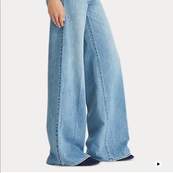 Ralph Lauren Print Wide-Leg Jean High Waist - Picture 4 of 13